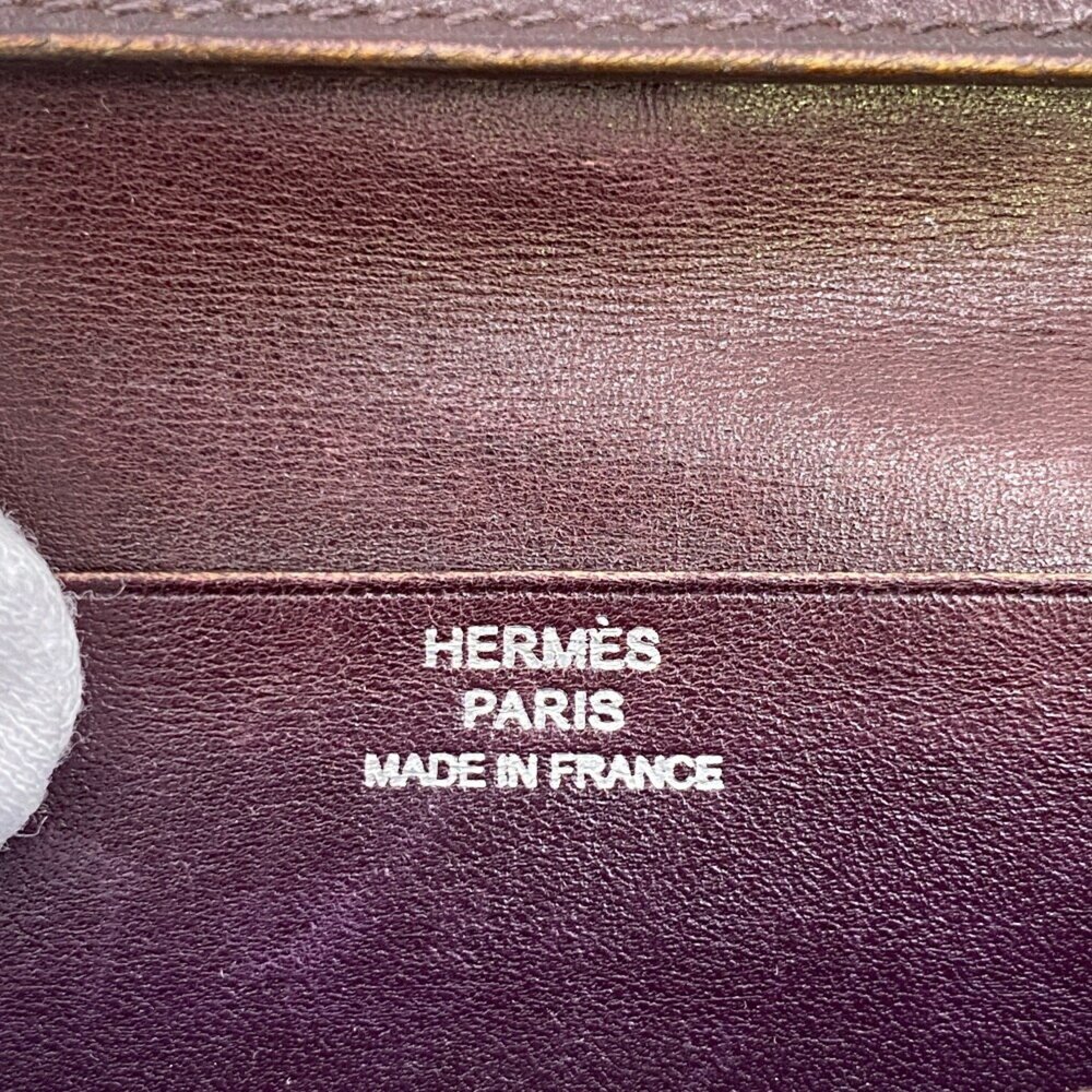 Hermes Dark Brown Leather Wallet - Picture 11 of 11
